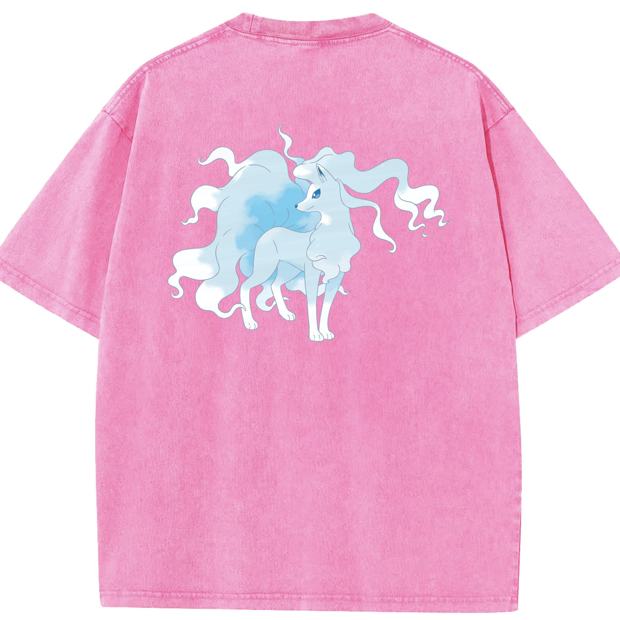 （画像用） ポケットモンスター Pokémon 綿100% ヴィンテージ風 半袖Tシャツ（背面プリント）